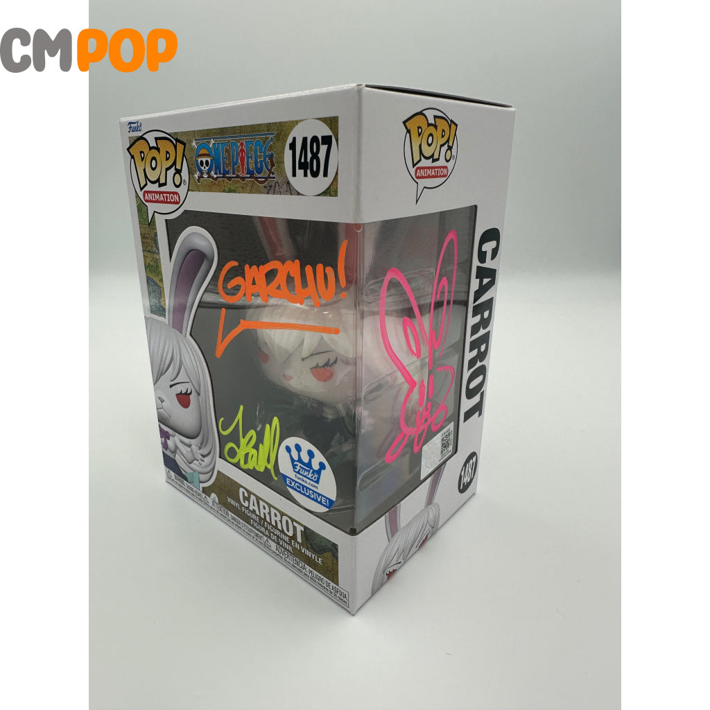 Carrot - #1487 Funko Pop! One Piece Shop Exclusive Signed By Tia Lin Ballard Certified Pop