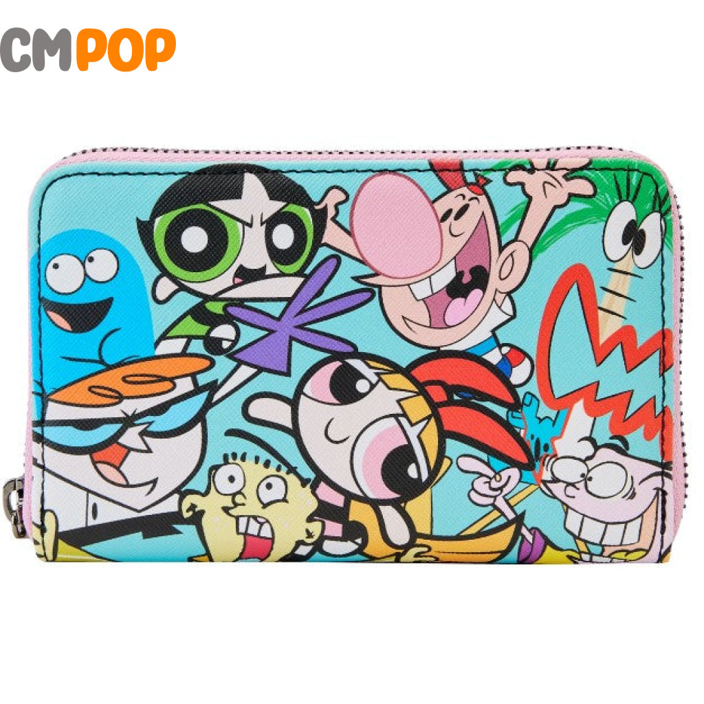 Cartoon Network Retro Collage Zip Around Wallet - Loungefly
