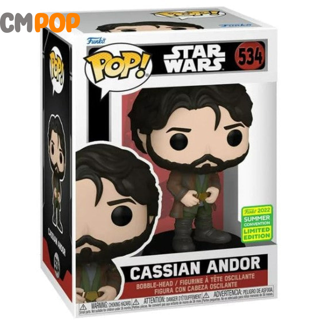 Cassian Andor - #534 Funko Pop! Star Wars 2022 Convention Exclusive 8/10 Condition Pop