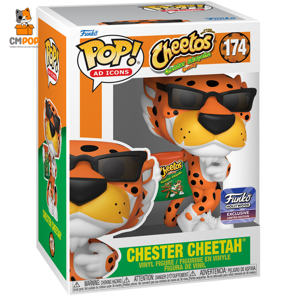 Chester Cheetah Chase - #174 Funko Pop! Cheetos Ad Icons Hollywood Exclusive Pop