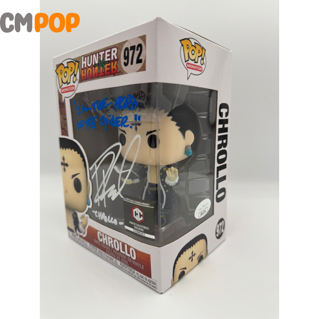 Chrollo - #972 Funko Pop! Animation Hunter X Chalice Collectibles Exclusive Signed By Robbie