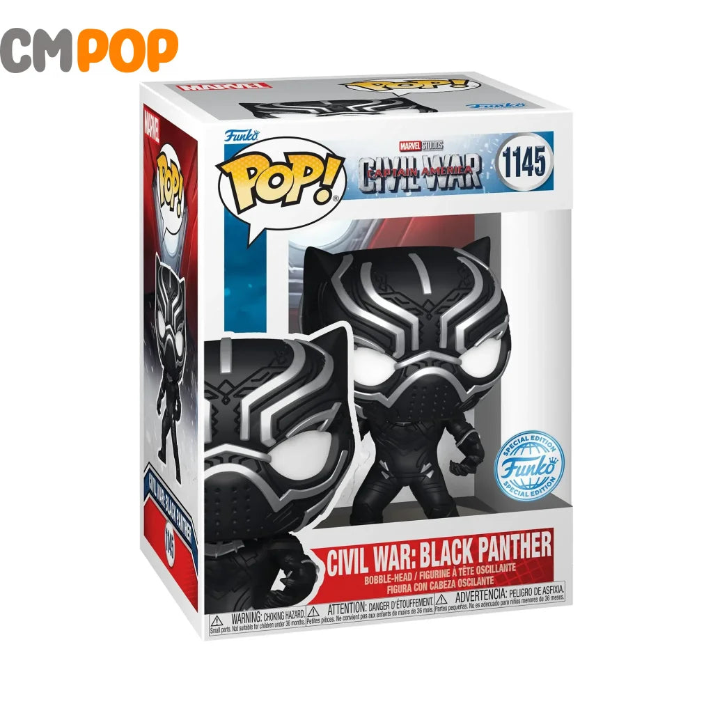 Civil War: Black Panther - #1145- Funko Pop! - Marvel - Civil War - Funko Special Edition Funko Pop