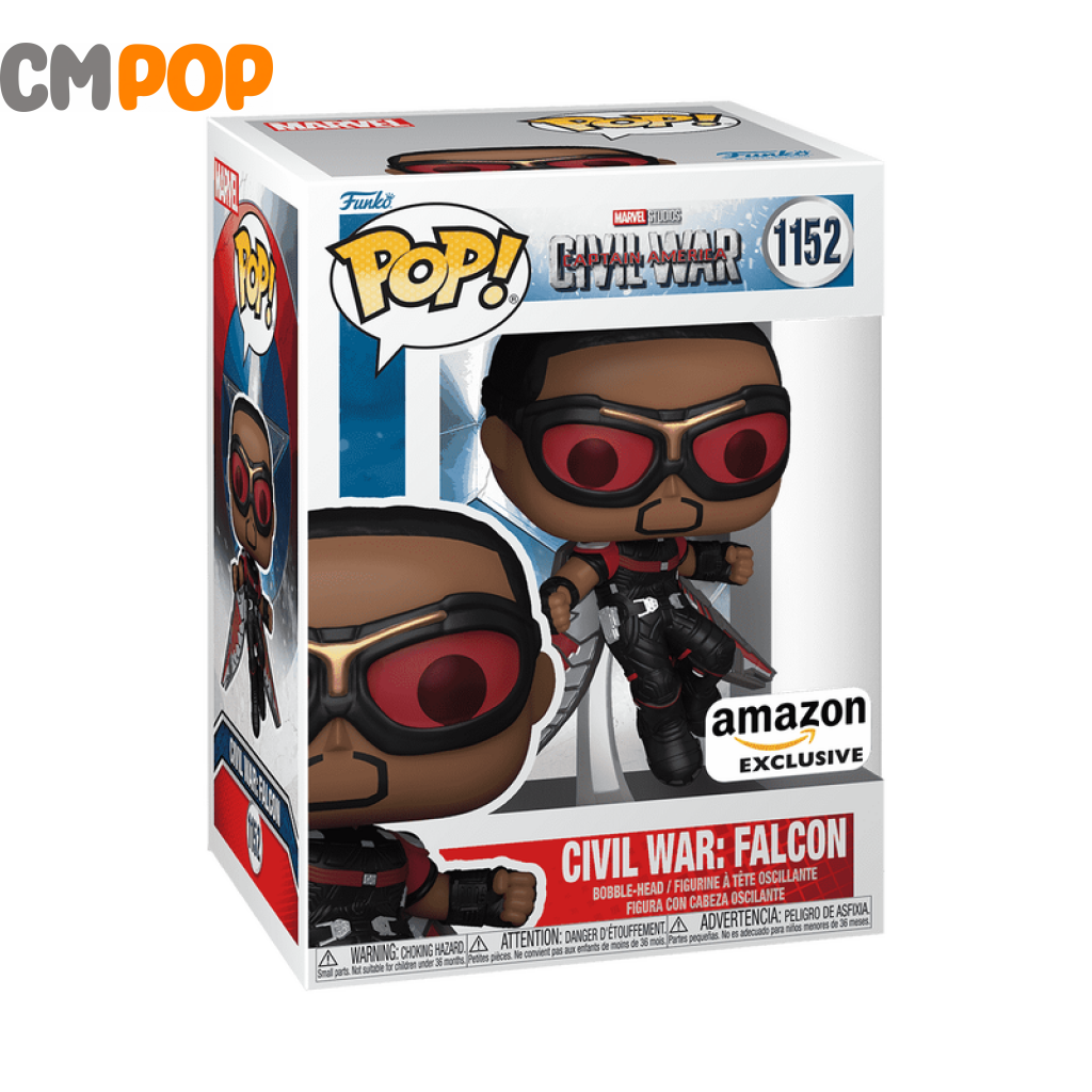 Civil War: Flacon - #1152 Funko Pop! Marvel War Captain America Amazon Exclusive Pop