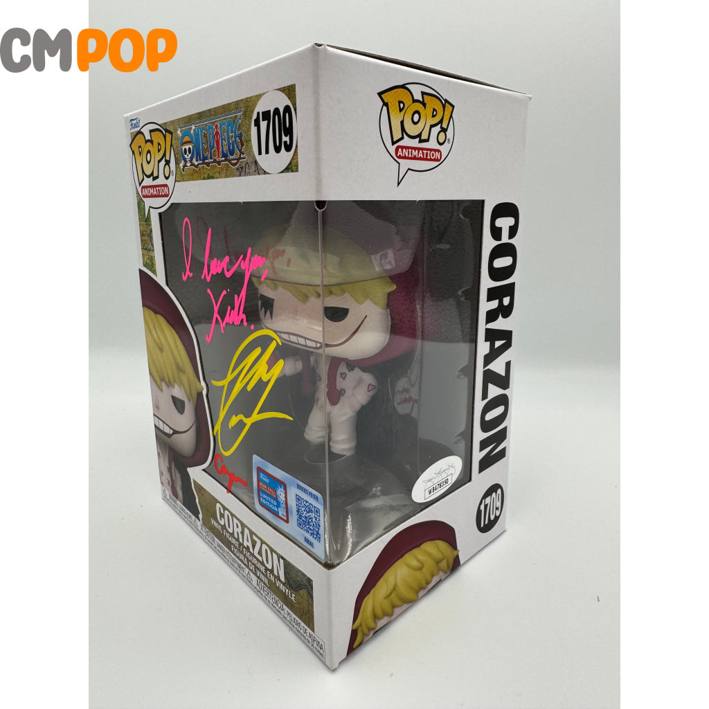 Corazon - #1709 Funko Pop! One Piece 2024 Fall Con Exclusive Signed By Ray Chase Certified Pop
