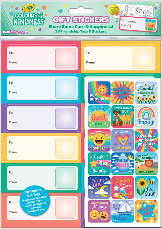 Crayola Gift Stickers and Tags
