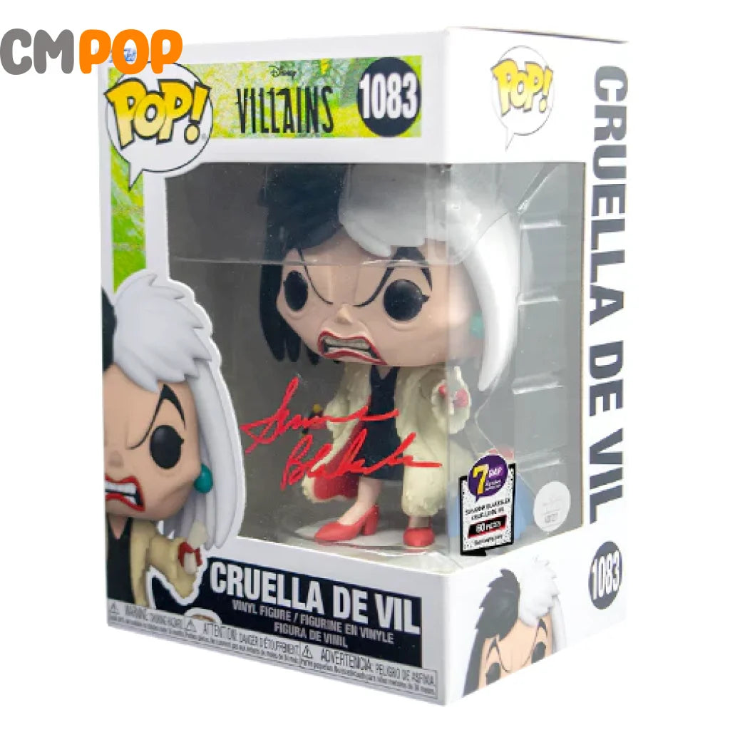 Cruella De Vil - #1083 Funko Pop! Disney Villains Signed By Susanne Blakeslee (60 Pcs) Certified Pop