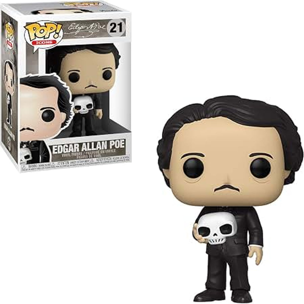 Edgar Allan Poe with Skull - #21 - Funko POP!