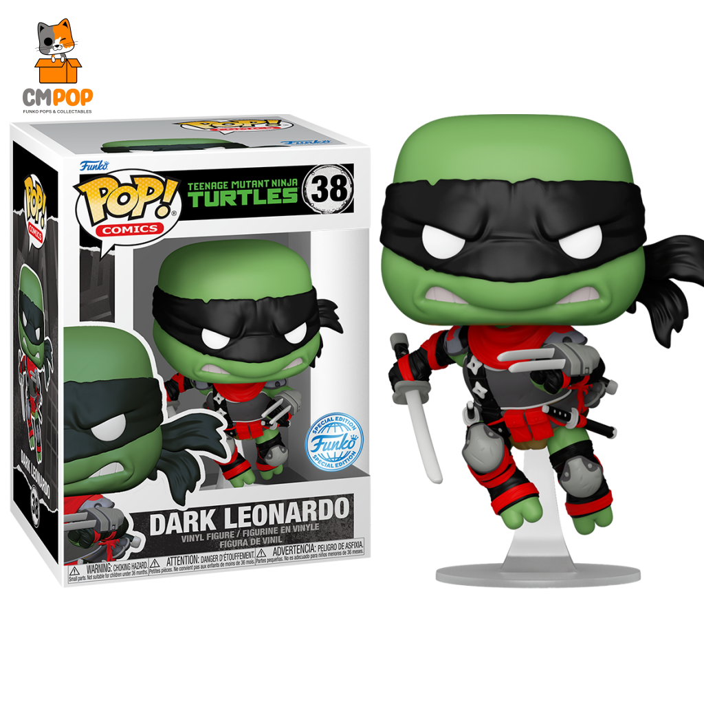 Dark Leonardo - #38 Funko Pop! Teenage Mutant Ninja Turtles (Tmnt) Special Edition Pop