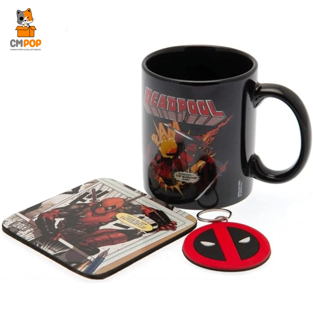 Deadpool (Merc Goals) Gift Set (Mug Coaster & Keychain) Funko Misc
