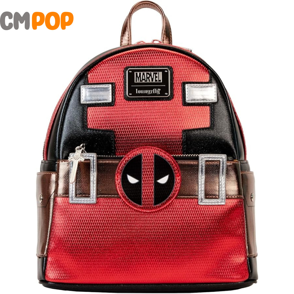 Deadpool Metallic Collection Cosplay Mini Backpack - Loungefly