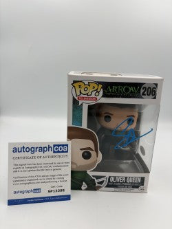 Oliver Queen  - #206 - Funko Pop! - Television - Arrow - Signed By Stephen Amell - Autographcoa Certified Funko Pop!