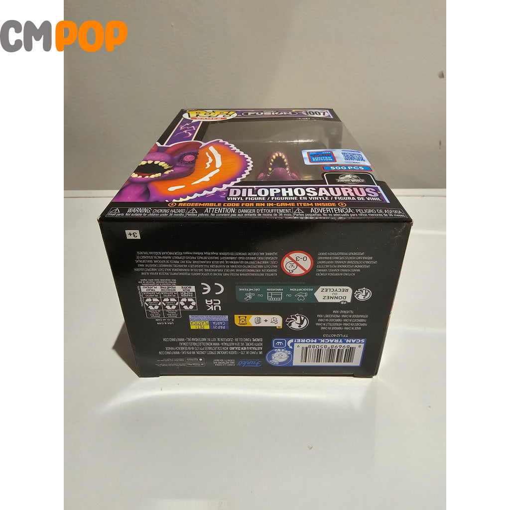 Dilophosarus - #1007 Funko Fusion Jurassic World Le 500 Piece Nycc Con Stickered Exclusive Pop