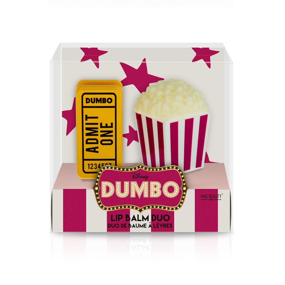Dumbo Ticket and Popcorn Lip Balm - Mad Beauty