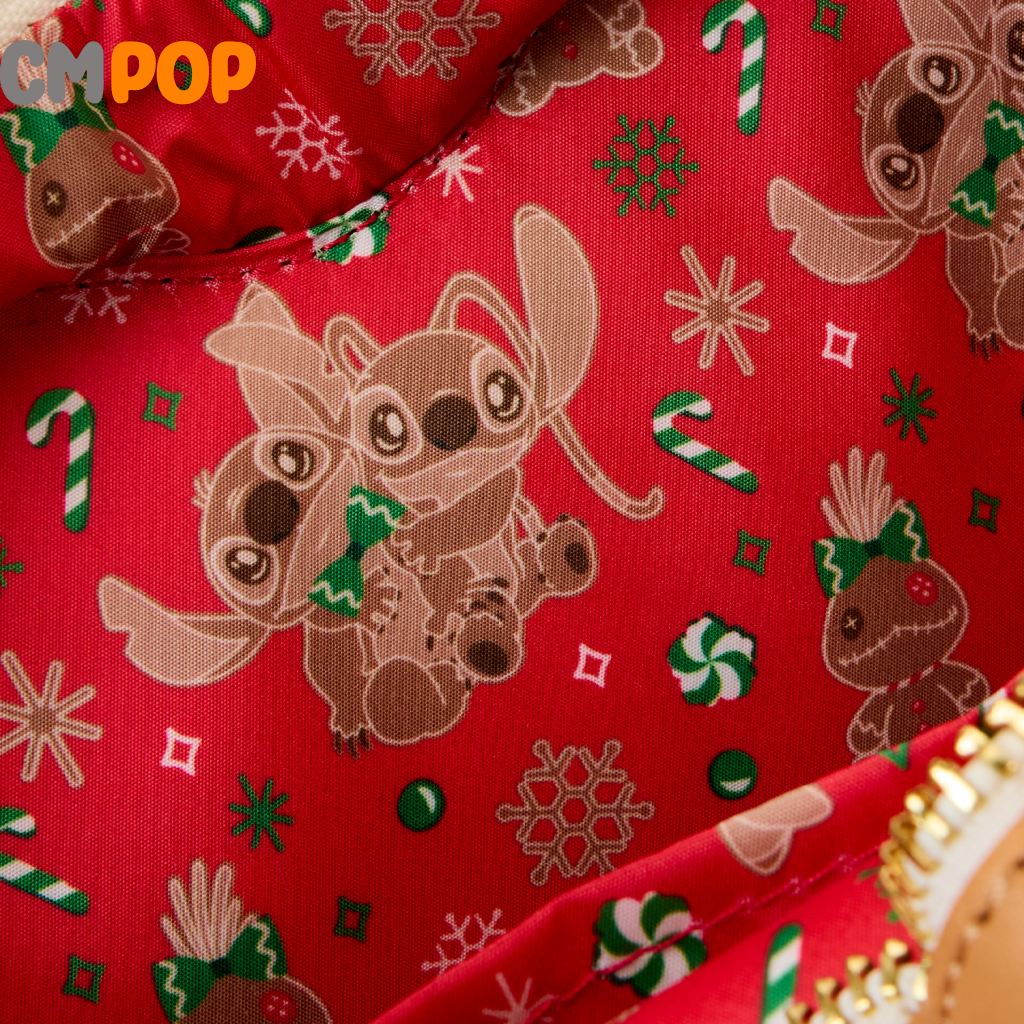 Disney Lilo And Stitch Angel Gingerbread Heart Crossbody Bag - Loungefly