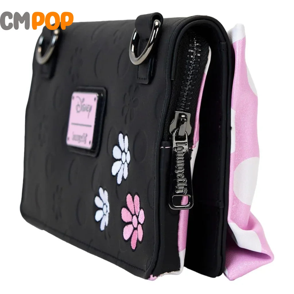 Disney Minnie Floral Rock The Dots Flap Clutch Crossbody - Loungefly Loungefly