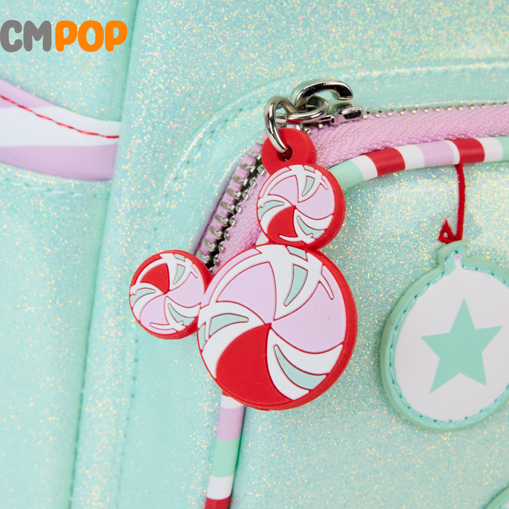 Disney Minnie Holiday Peppermint Ornaments Mini Backpack - Loungefly