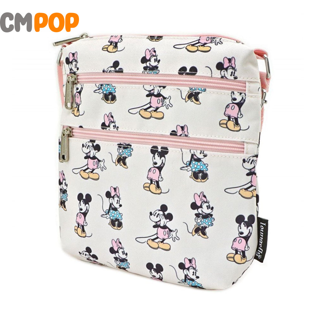 Disney Pastel Minnie Mickey AOP CrossBody Bag - Loungefly Loungefly