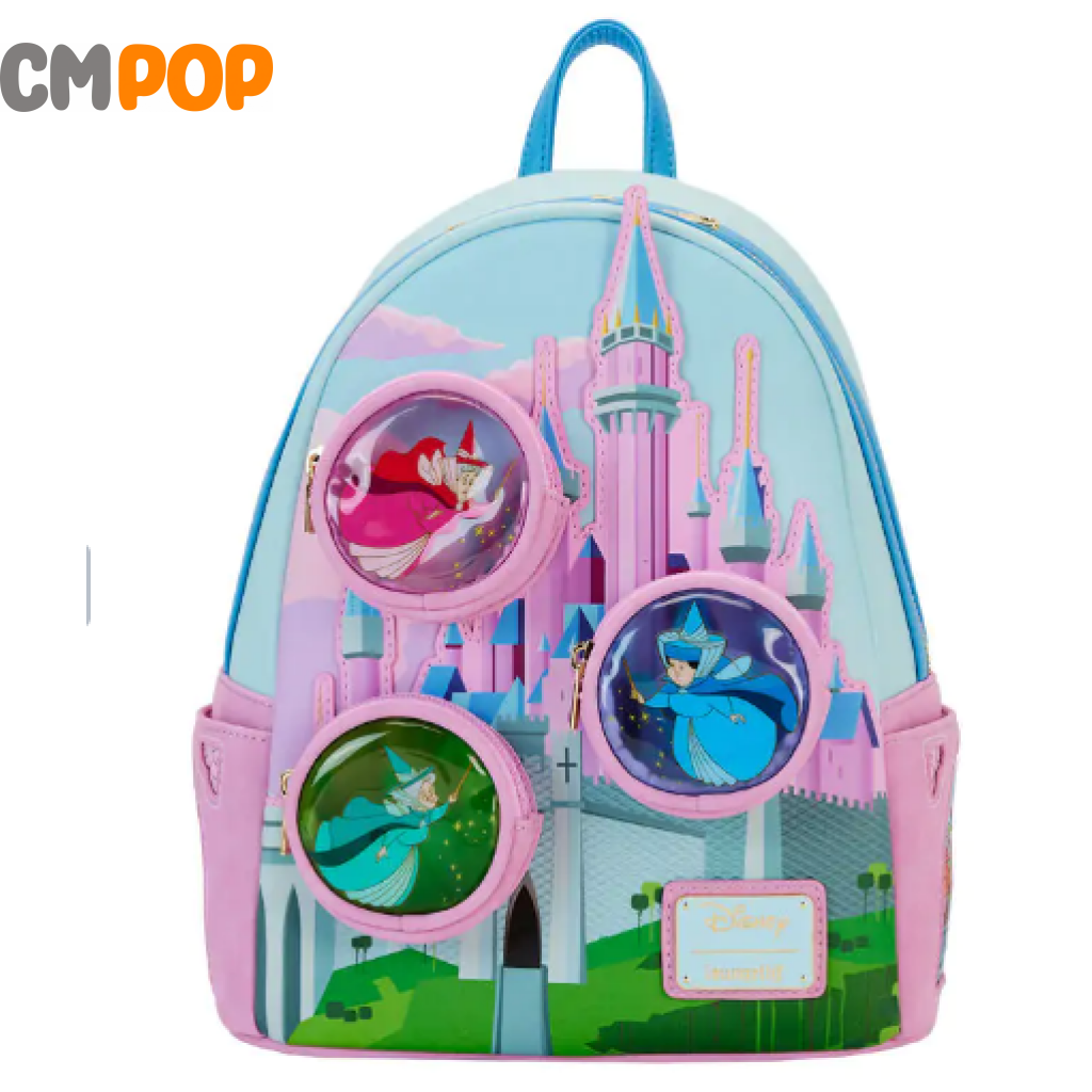 Disney Sleeping Beauty Stained Glass Castle Mini Backpack - Loungefly