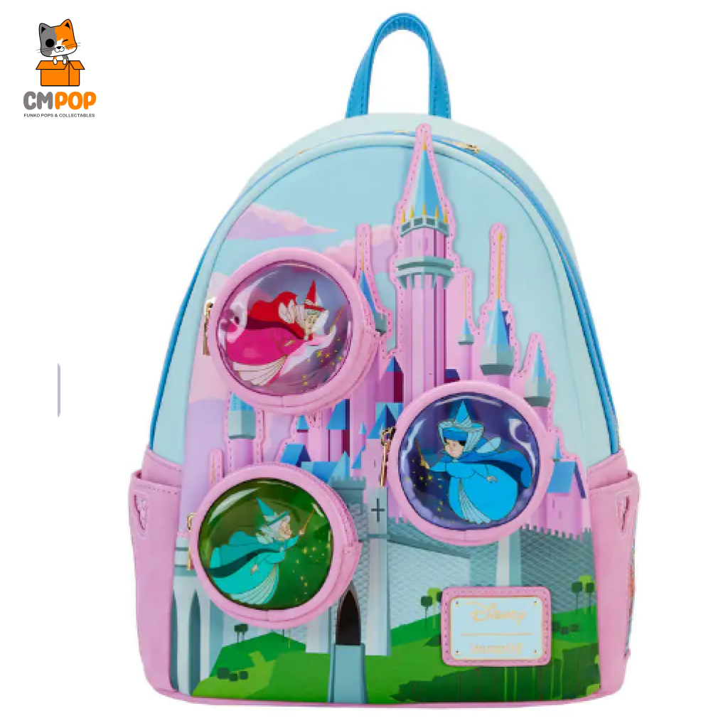 Disney Sleeping Beauty Stained Glass Castle Mini Backpack - Loungefly