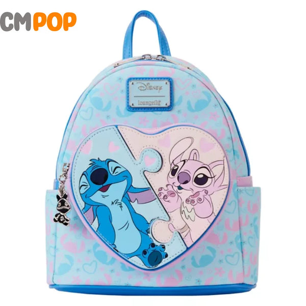 Disney Stitch and Angel Puzzle Mini Backpack Loungefly