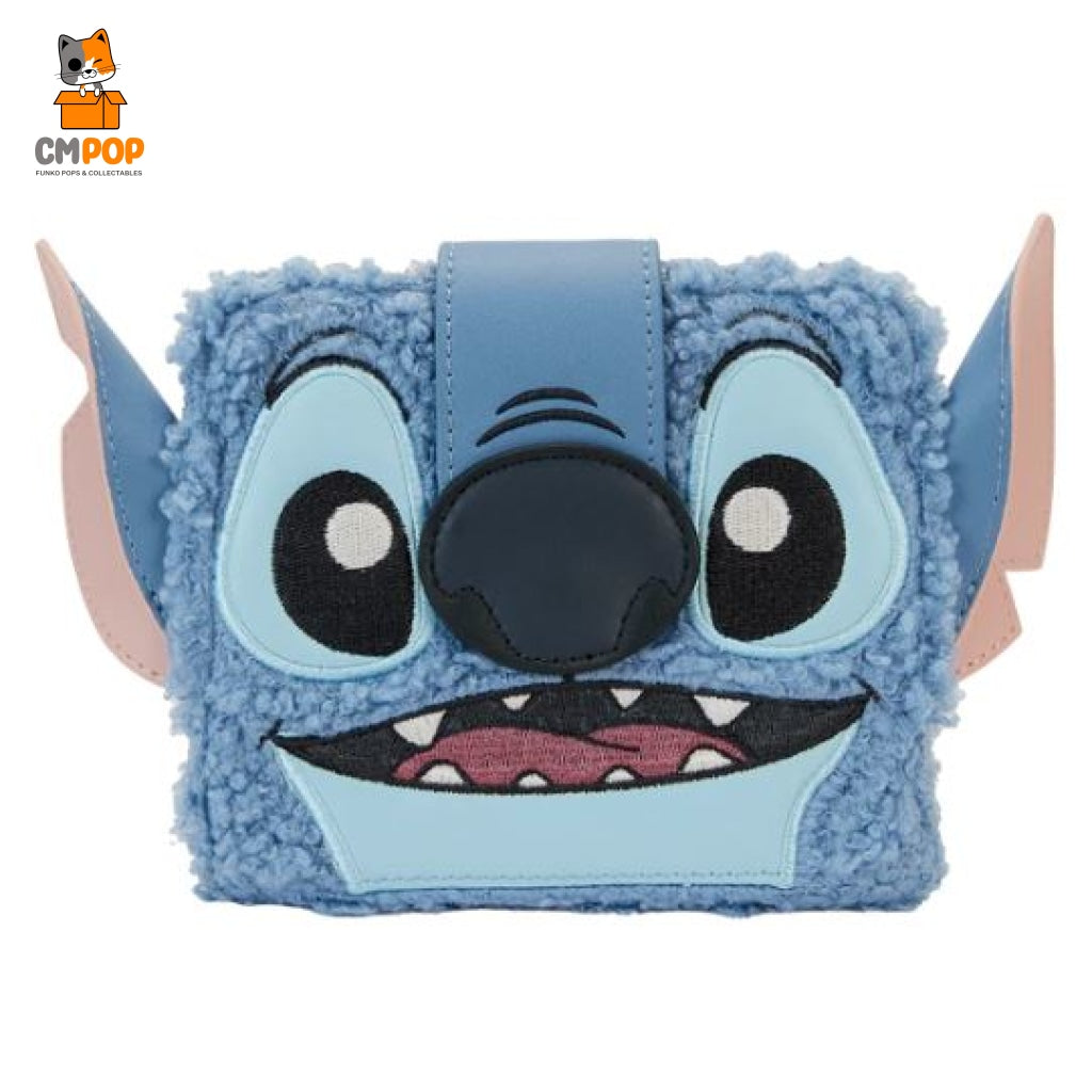Disney Stitch Plush Bifold Wallet - Loungefly