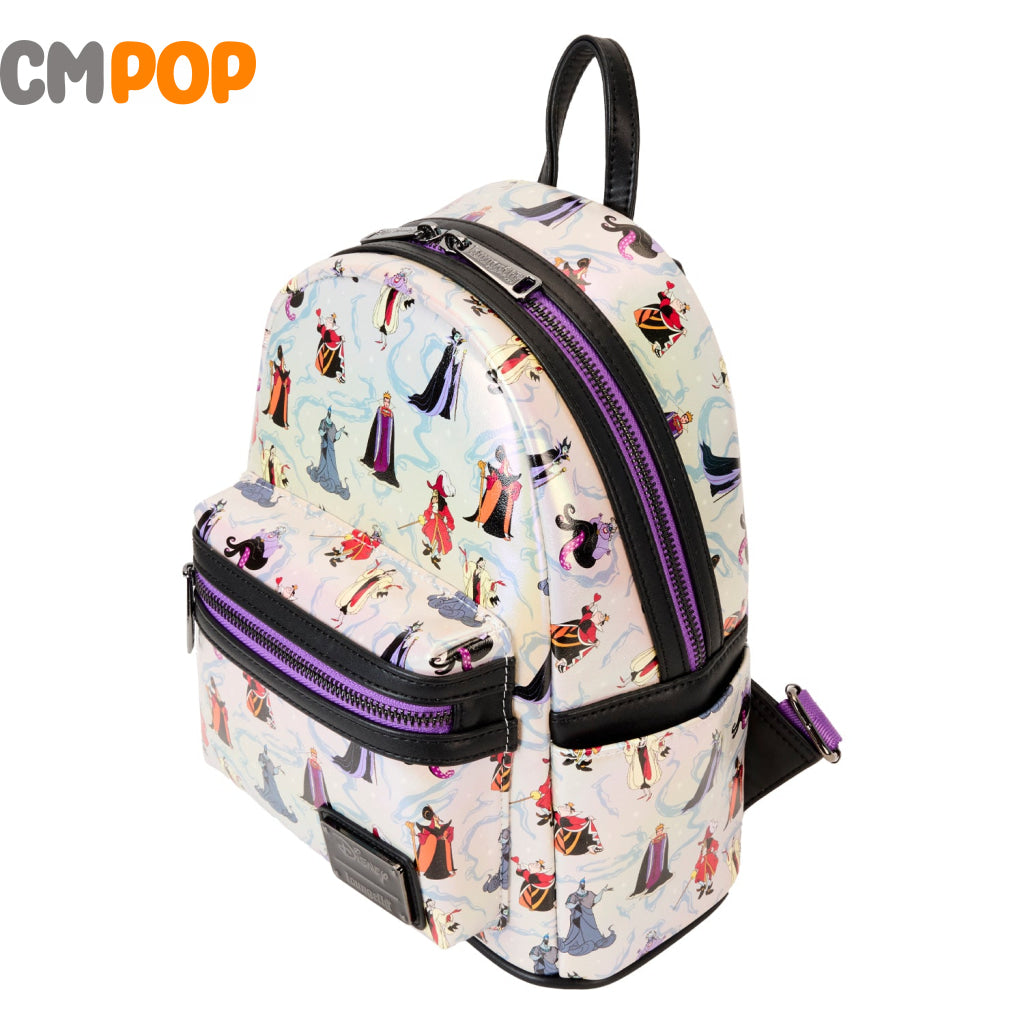 Disney Villains Iridescent Mini Backpack- Loungefly