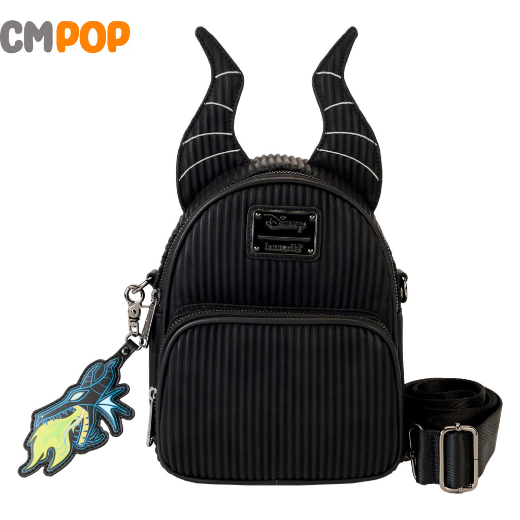 Disney Villains Malificent Convertible Mini Backpack- Loungefly