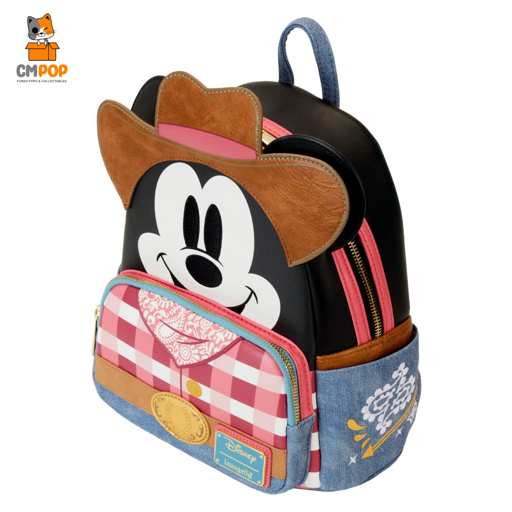 Disney Western Mickey Mouse Cosplay Mini Backpack - Loungefly