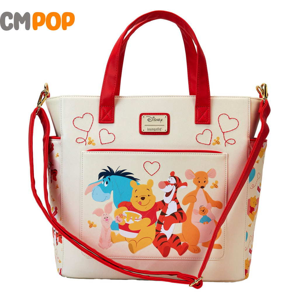 Disney Winnie The Pooh Love Convertible Backpack And Tote Bag - Loungefly