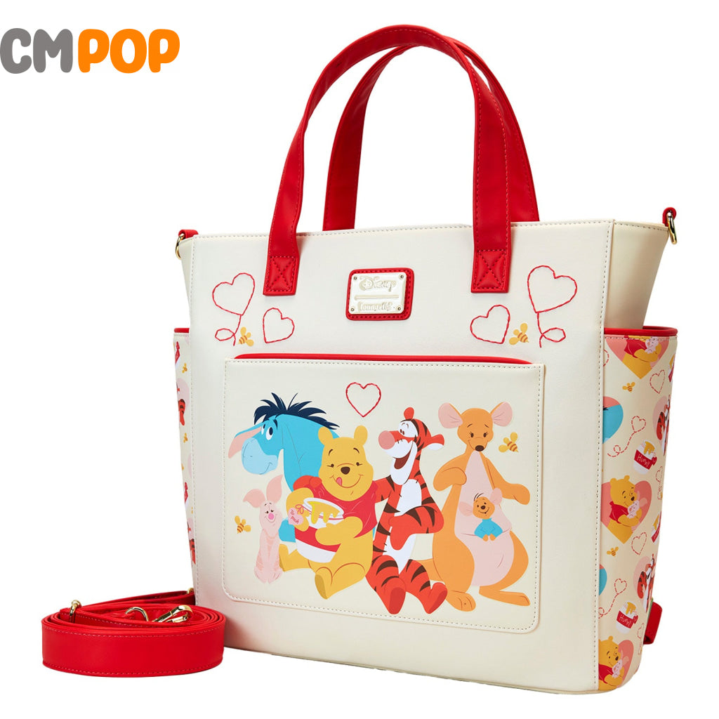 Disney Winnie The Pooh Love Convertible Backpack And Tote Bag - Loungefly