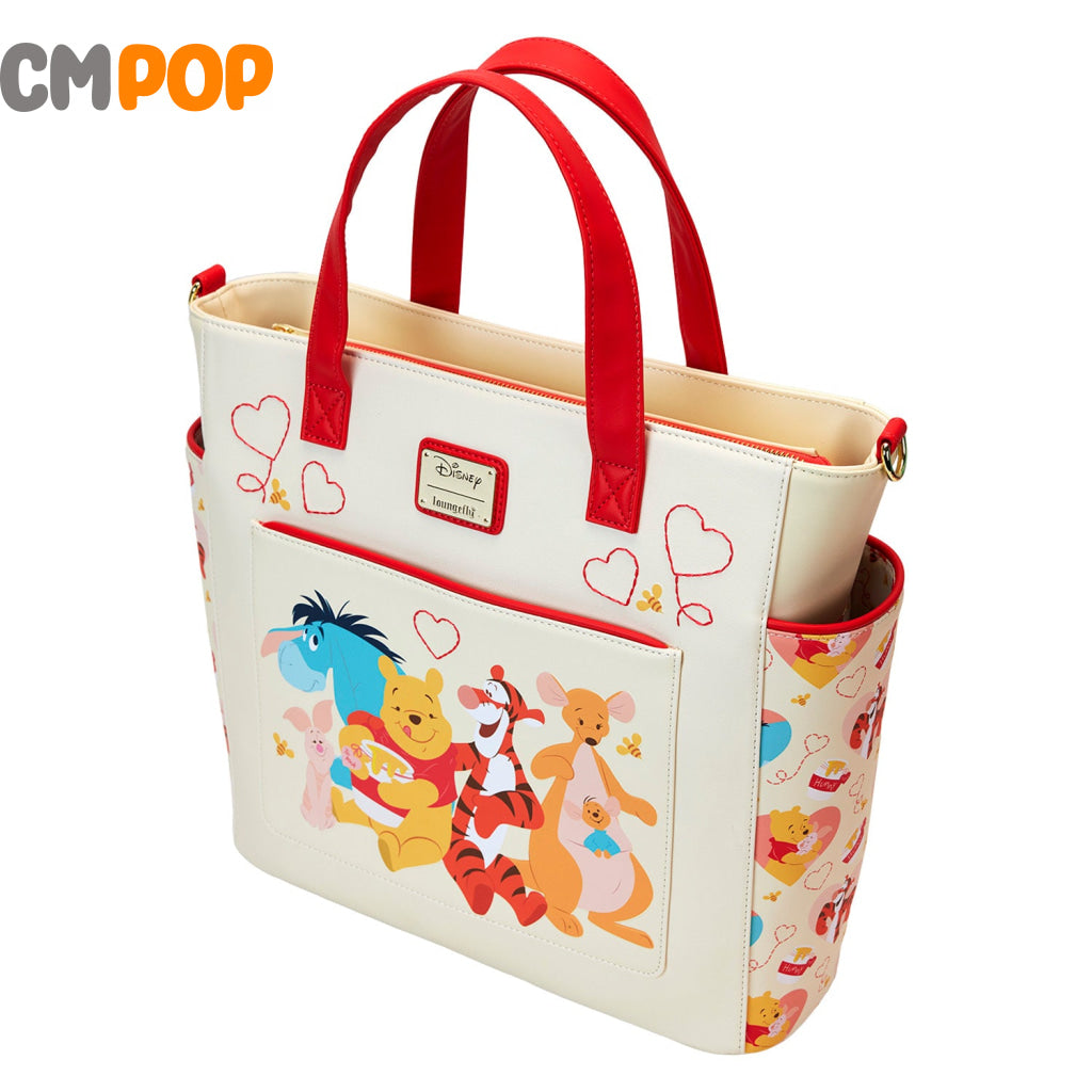 Disney Winnie The Pooh Love Convertible Backpack And Tote Bag - Loungefly