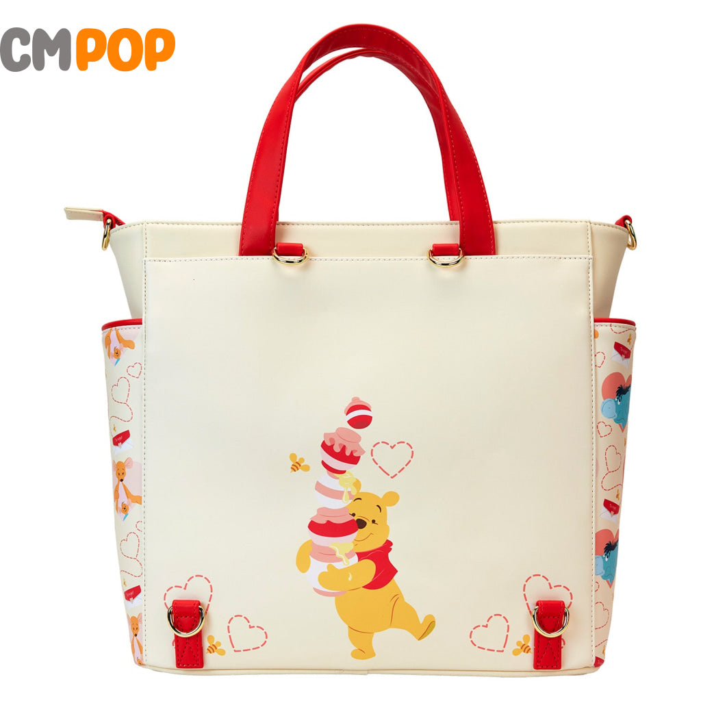 Disney Winnie The Pooh Love Convertible Backpack And Tote Bag - Loungefly