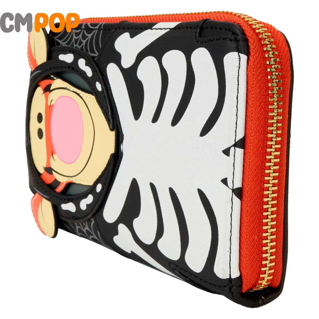 Disney Winnie The Pooh Skeleton Tigger Zip Around Wallet - Loungefly