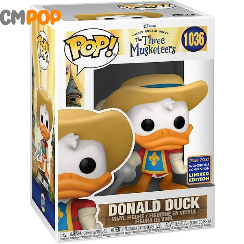 Donald Duck - #1036 Funko Pop! Disney The Three Musketeers Wondercon Limited Edition Pop