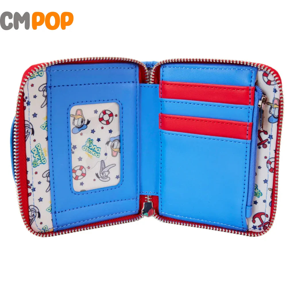 Donald Duck 90Th Anniversary Zip Around Wallet - Loungefly