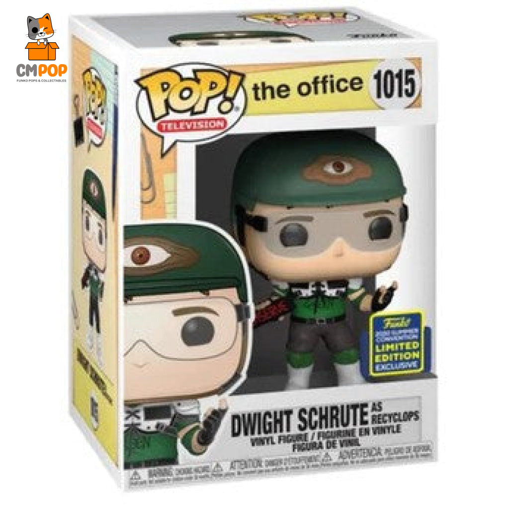 Dwight Schrute As Recyclops - #1015 Funko Pop! The Office 2020 Summercon Exclusive 8/10 Condition