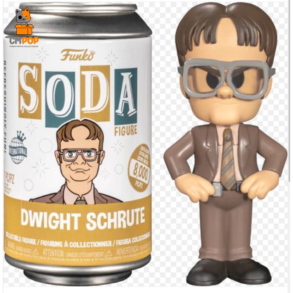 Dwight Shrute - Funko Vinyl Soda 8 000 Pieces The Office Tv Chance Of Chase