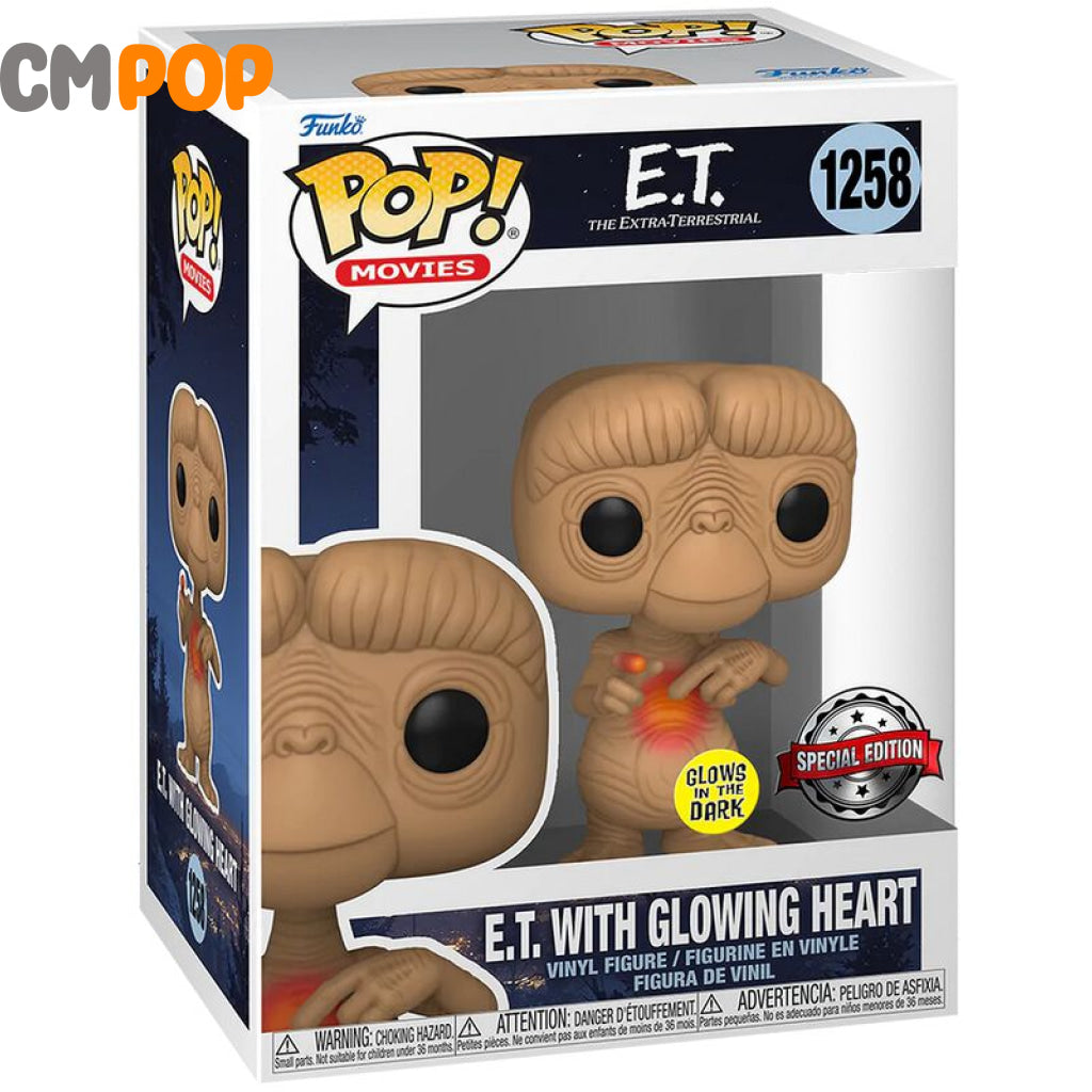 E.t With Glowing Heart - #1258- Funko Pop! Pop