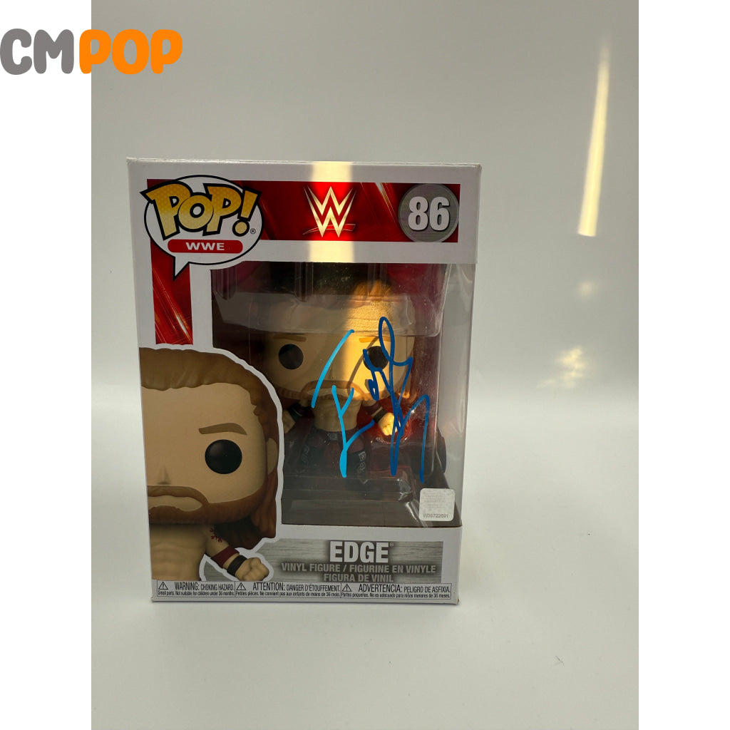 Edge - #86 - Funko Pop! - WWE - W - Signed by Adam Copeland - Certified Pop! Funko Pop