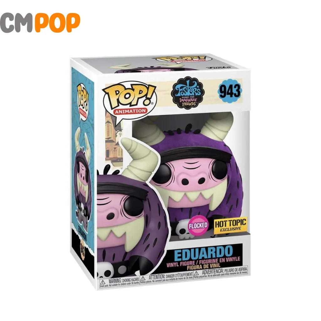 Eduardo - #943- Funko Pop! Animation Fosters Home For Imaginary Friends Flocked Hot Topic Exclusive