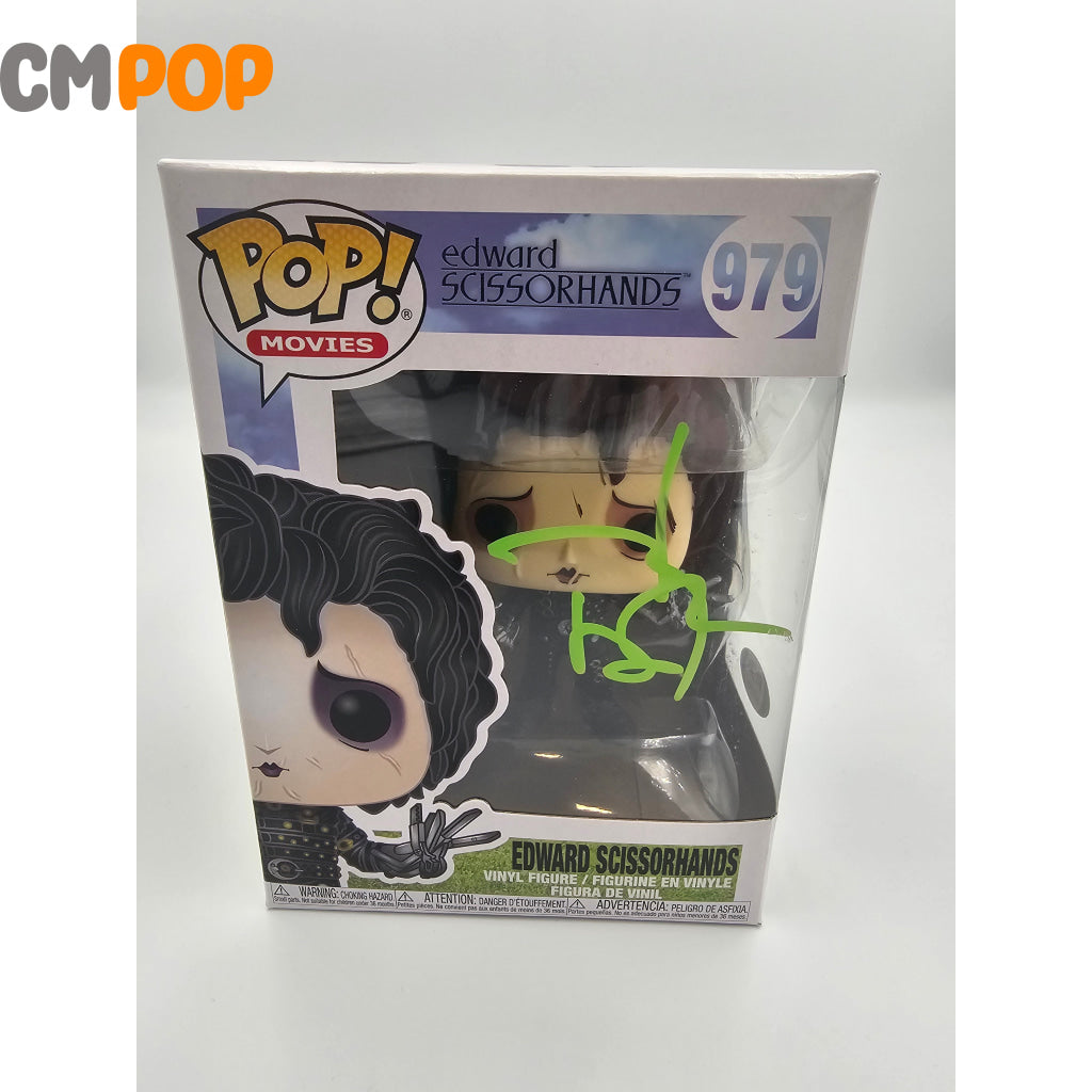 Edward Scissorhands - #979 Funko Pop! Movies Sissorhands Signed By Jonny Depp- Certified Pop