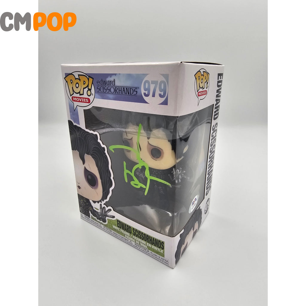 Edward Scissorhands - #979 Funko Pop! Movies Sissorhands Signed By Jonny Depp- Certified Pop