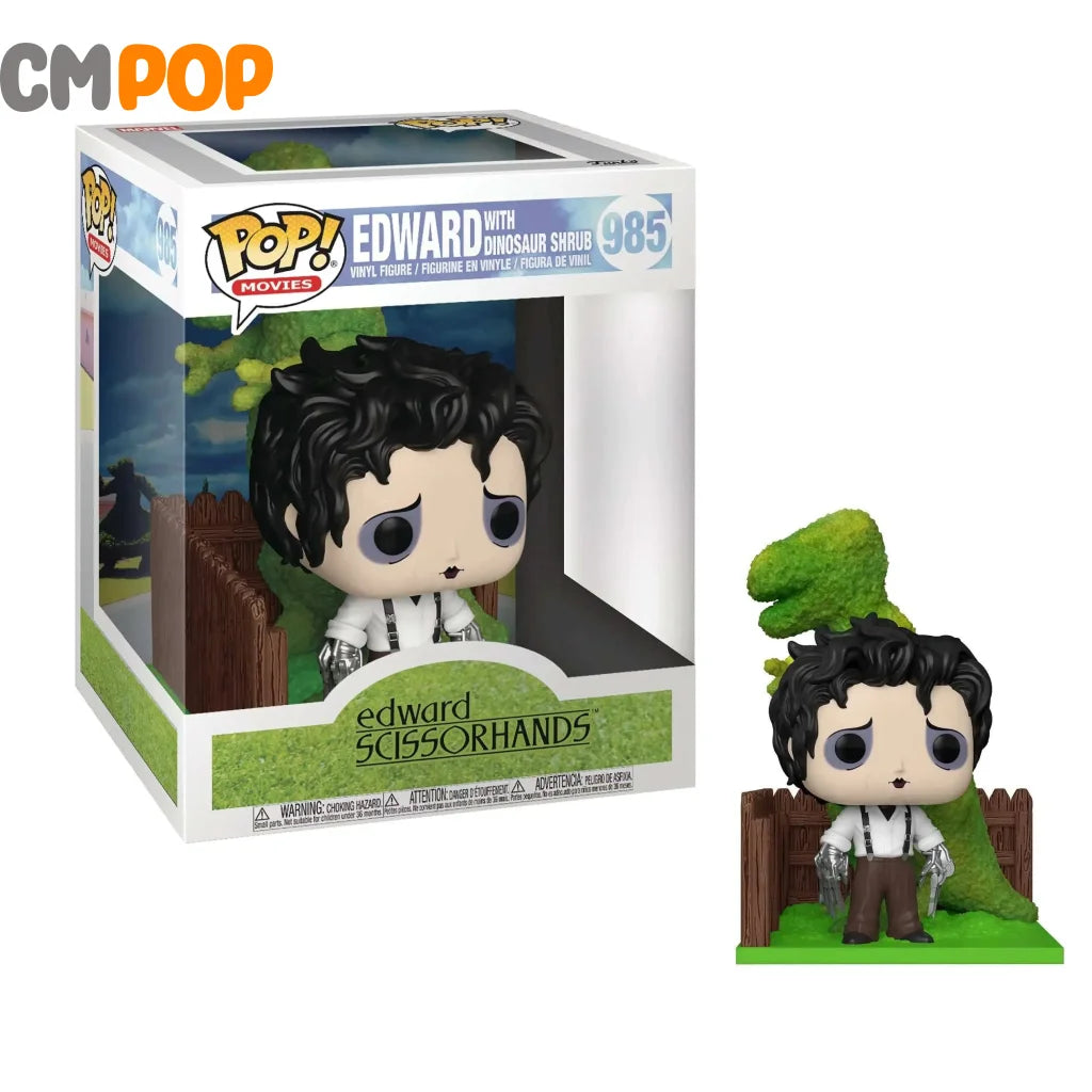 Edward With Dinosaur Shrub - #985 Funko Pop! -Edward Scissorhands Movies Deluxe Pop