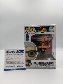 Dr Ian Malcom - #1213 - Funko Pop! - Jurassic World - Signed by Jeff Goldblum - Certified Autographcoa