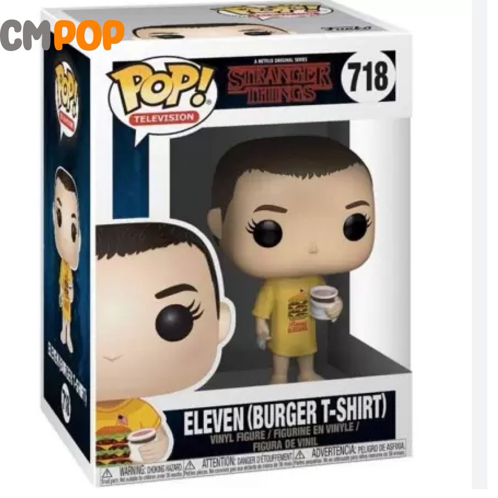 Eleven (Burger T-Shirt)- #718- Funko Pop! - Stranger Things Pop