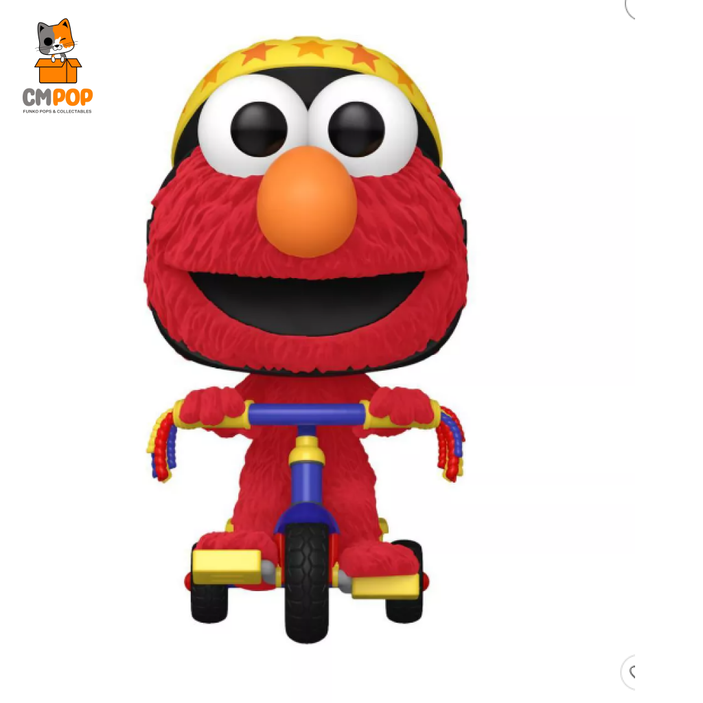 Elmo On Trike - Sesame Street # 309 Funko Pop! Tv Flocked Target Con 2024 Limited Edition Exclusive