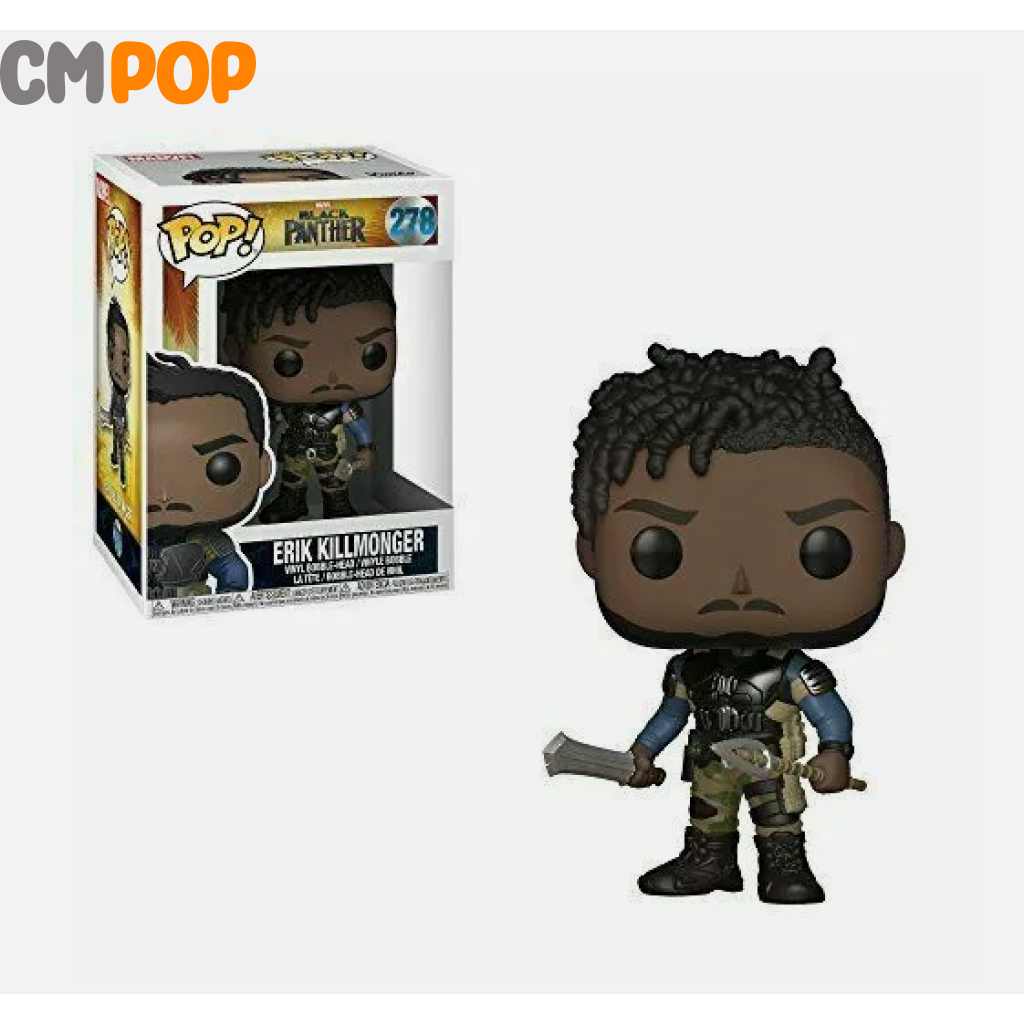 Erik Killmonger - #278 Funko Pop! Marvel Black Panther Pop