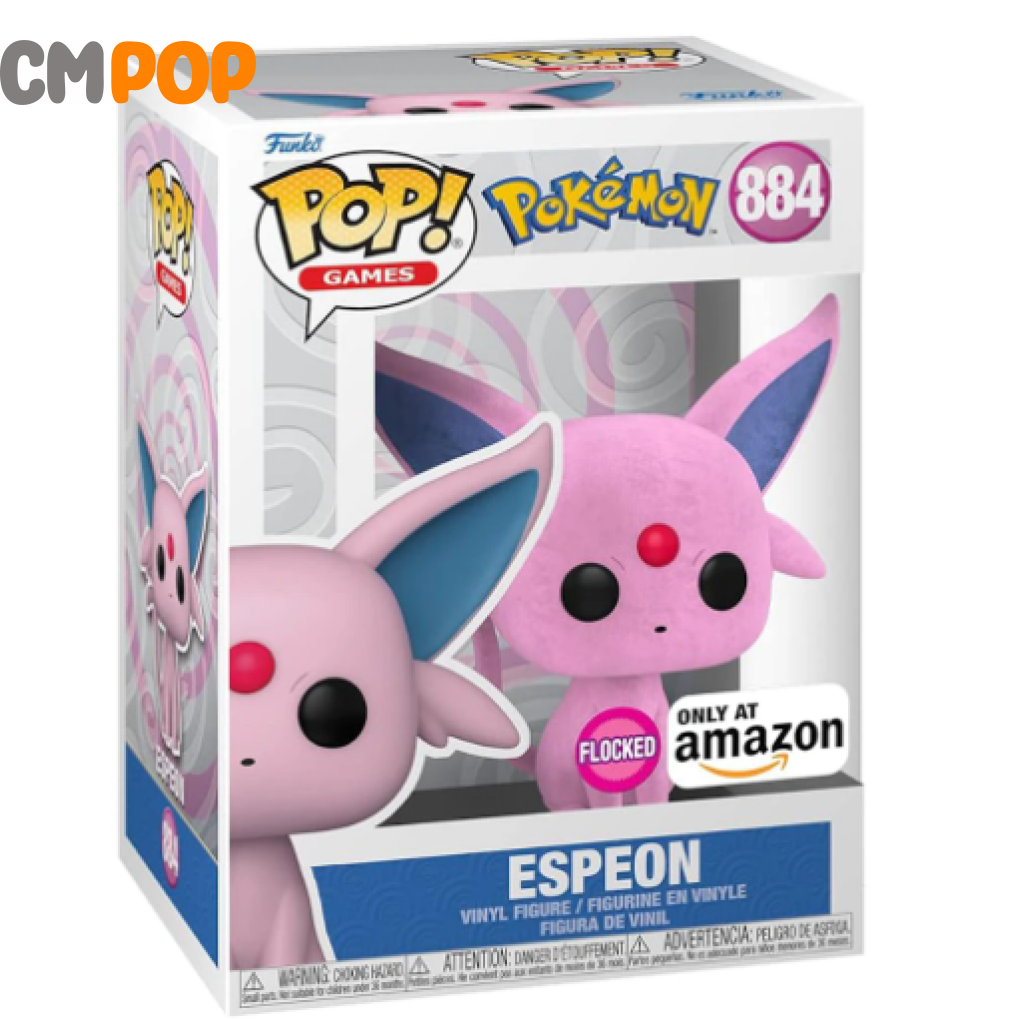 Espeon Flocked - #884 Funko Pop! Pokemon Amazon Exclusive Pop