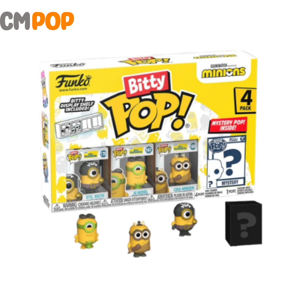 Eye Matie 4 Pack Bitty Funko Pop! - Minions Chance Of Chase Pop