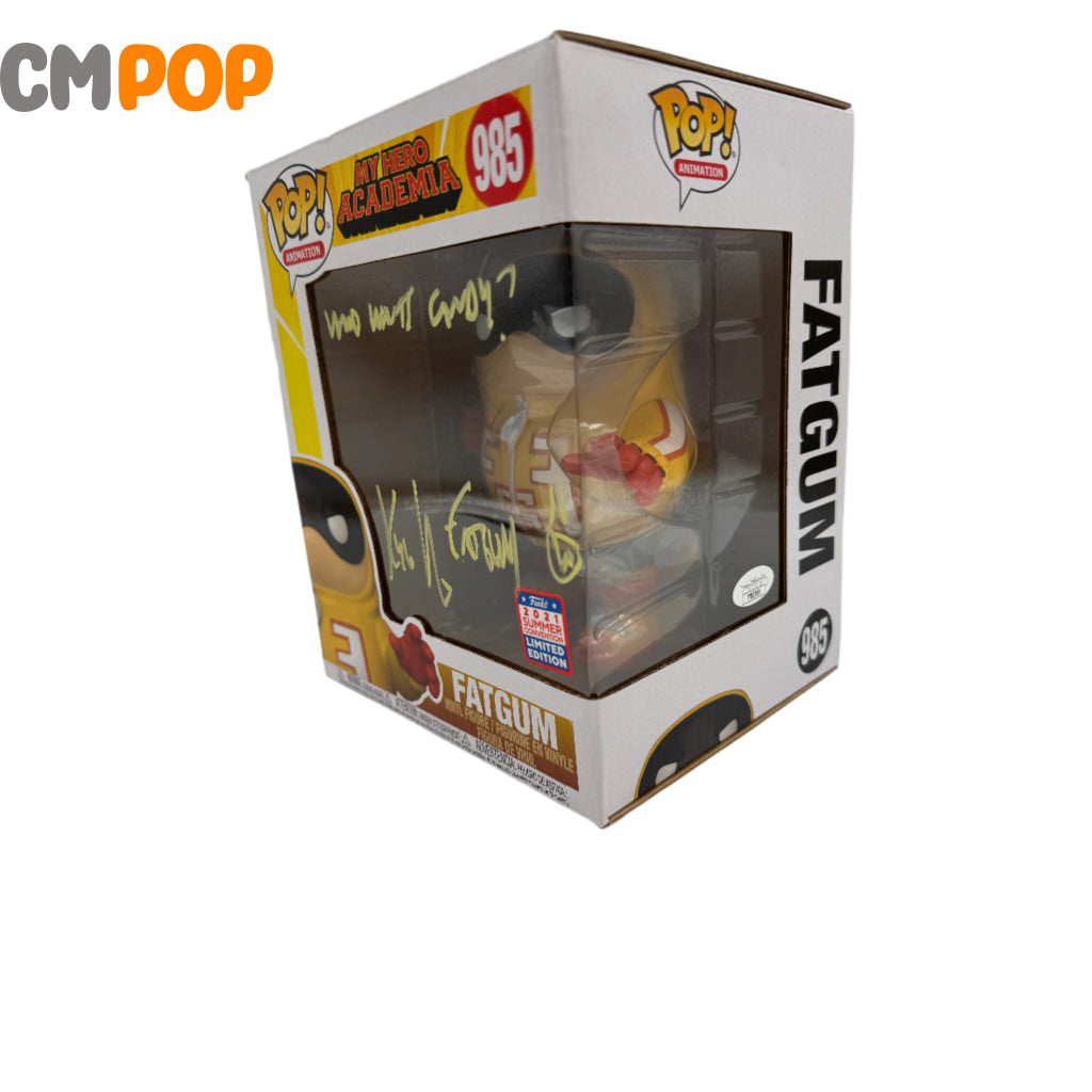Fatgum- #985 - Funko Pop! - Animation - My Hero Academia - 2021 Summer Convention Limited Edition - Signed by Kyle